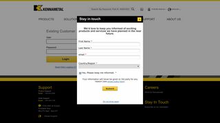 
                            10. Account Login - Kennametal