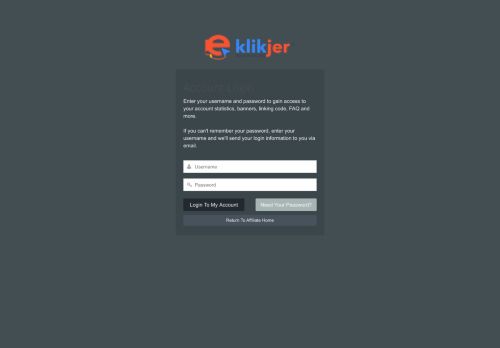 
                            1. Account Login - Klikjer.com