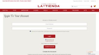 
                            6. Account Login - La Tienda