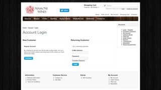 
                            1. Account Login - Massoni Wines