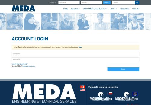 
                            5. Account Login | MEDA