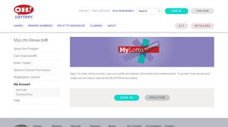 
                            2. Account Login | MyLotto™ Rewards :: The Ohio Lottery