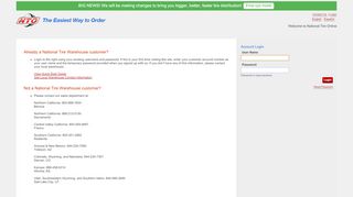 
                            4. Account Login - National Tire Online