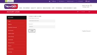 
                            2. Account Login - NewGen Direct