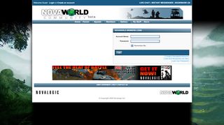 
                            1. Account Login » Novaworld Community - NovaLogic.com