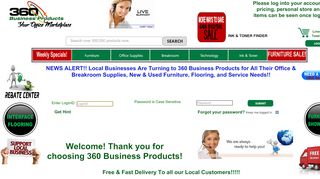 
                            11. Account LogIn Page 360 Business Products - Thalerus