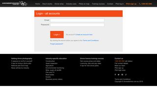 
                            8. Account Login Page | All Drone Pilots | Optimise Your Listing Now