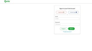 
                            13. Account Login Page - Evite.com