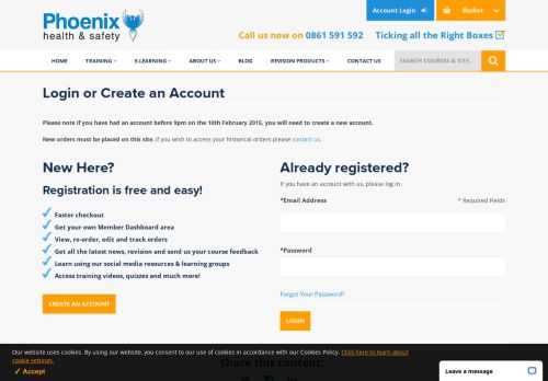 
                            6. Account Login - Phoenix Health and Safety