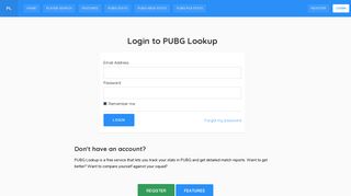 
                            5. Account Login | PUBG Lookup