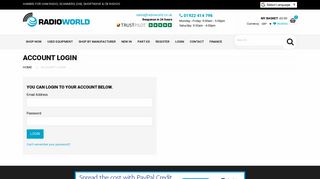 
                            4. Account Login - Radioworld