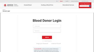 
                            9. Account Login - Red Cross Blood Drive