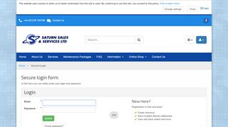 
                            13. Account Login - Saturn Sales & Services Ltd