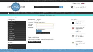 
                            12. Account Login - Skate Station