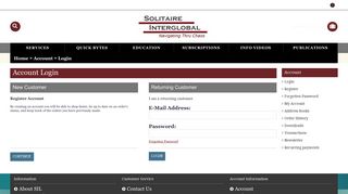
                            10. Account Login - Solitaire Interglobal