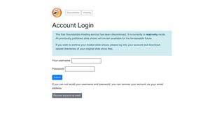 
                            4. Account Login - Soundslides