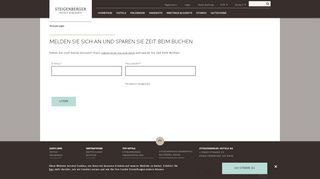 
                            3. Account Login | Steigenberger Hotels & Resorts - steigenberger.com