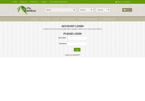 
                            13. Account Login - THE BIG BAMBOO