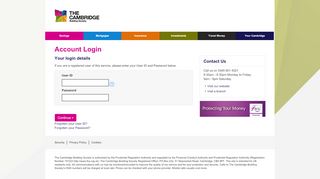 
                            6. Account Login - The Cambridge Building Society