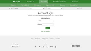 
                            8. Account Login - Tiny Tots Baby Boutique