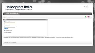 
                            8. Account Login - Trading Helicopters Italia