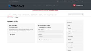 
                            5. Account Login - Vstarcam Singapore Official Website