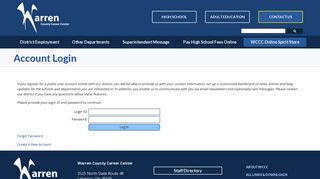 
                            9. Account Login - Warren County Career Center