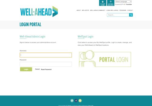 
                            6. Account Login - Well-Ahead Louisiana