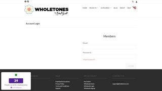 
                            1. Account Login - Wholetones