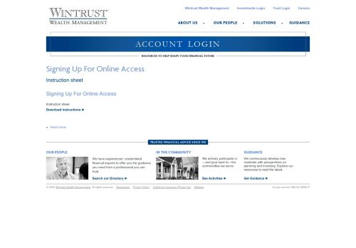 
                            6. Account Login | Wintrust Wealth Management