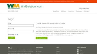 
                            11. Account Login | WMSolutions.com