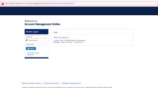 
                            5. Account Management Online - Login