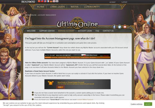 
                            2. Account Management – Ultima Online