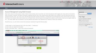 
                            5. Account Management using Safari browser | IB Knowledge Base