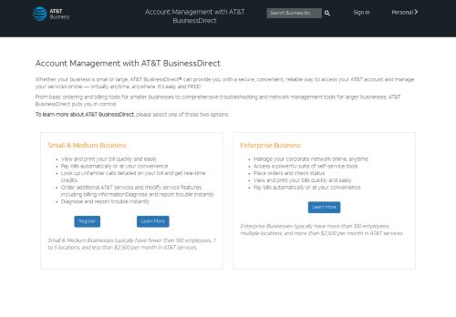 
                            2. Account Management with AT&T BusinessDirect | Just another ...