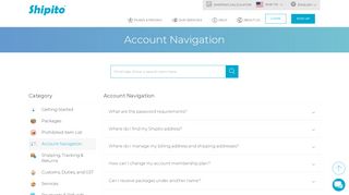 
                            7. Account Navigation | Use Our Visual Guide To Help You Ship ... - Shipito