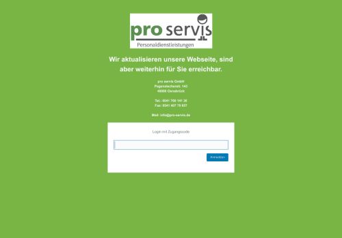 
                            1. Account » pro servis - Ihr Servicepartner für Event- und ...