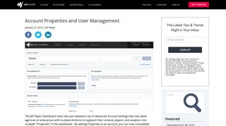 
                            5. Account Properties and User Management | JW Player