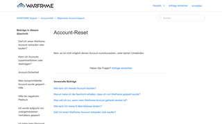
                            5. Account-Reset – WARFRAME Support