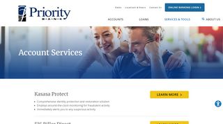 
                            5. Account Services | Priority Bank | Fayetteville, AR – Ozark, AR ...