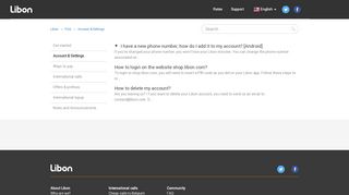 
                            2. Account & Settings – Libon