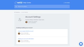 
                            4. Account Settings | Net32 Help Center