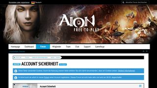 
                            3. Account Sicherheit - News - Game - Aion DE