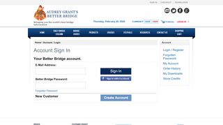 
                            13. Account Sign In - Audrey Grant's Better Bridge