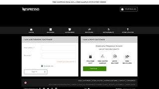 
                            12. Account Sign In | Nespresso USA