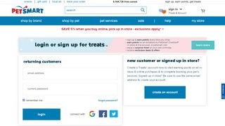 
                            2. Account Sign In | PetSmart