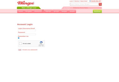 
                            6. Account SignUp | Blingee.com