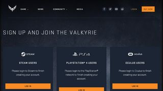 
                            12. Account Signup - EVE: Valkyrie - Warzone