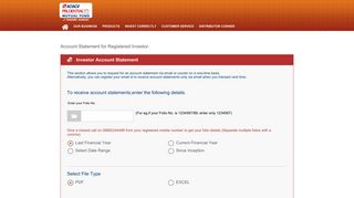 
                            1. Account Statement - ICICI Prudential Mutual Fund