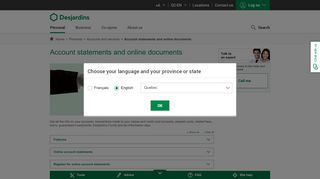 
                            13. Account statements and online documents | Desjardins